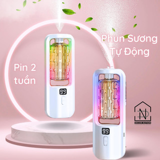 Máy Khuếch Tán Tinh Dầu Tự Động Có Sạc 5 Chế Độ, Máy Xông Tinh Dầu Phun Sương Đuổi Muỗi