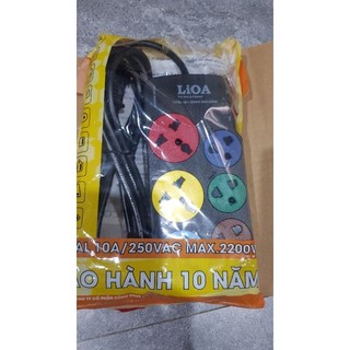 Ổ Cắm LIOA 6 ổ công tắc 2200W - 3D3S32