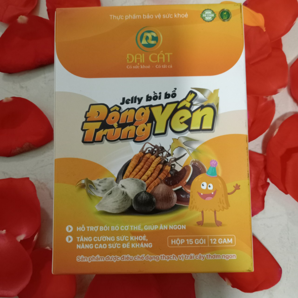 Thạch jelly đông trùng yến cho bé ăn ngon