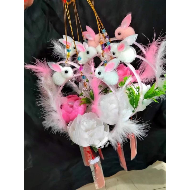 Lồng Đèn Thỏ Lông Vũ Có Đèn