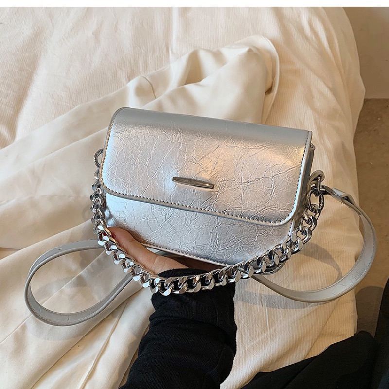 Túi đeo chéo phối dây xích cá tính 1550