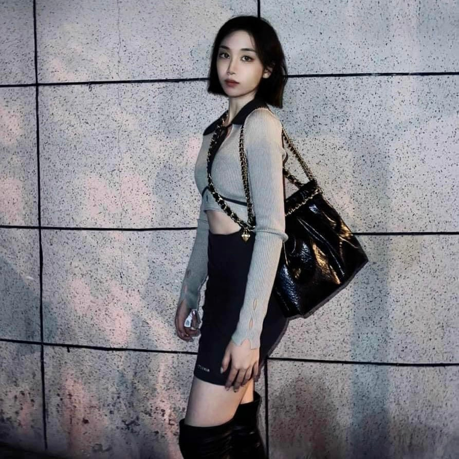 Túi c.n.k tote size 25 dây xích kẹp nách đẹp cho dân văn phòng - Lucky9store