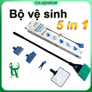 Dụng cụ vệ sinh bể cá 5 in 1 | Cây vệ sinh hồ cá