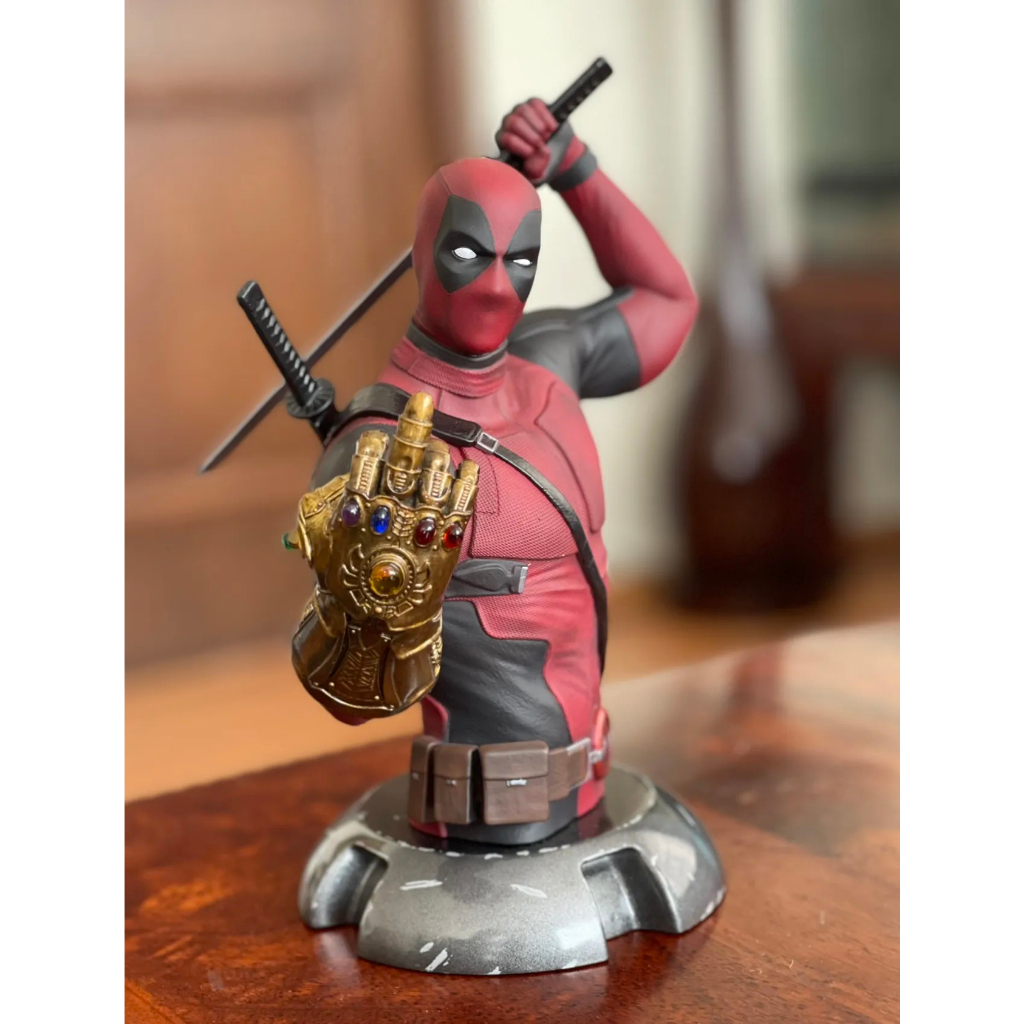 Phôi Mô hình Deadpool Bust cao cấp size 13 cm