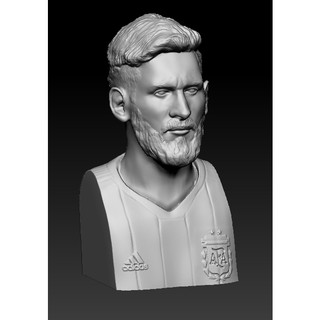 Phôi Mô hình Lionel Messi Bust size 13 cm