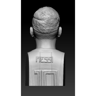 Phôi Mô hình Lionel Messi Bust size 13 cm