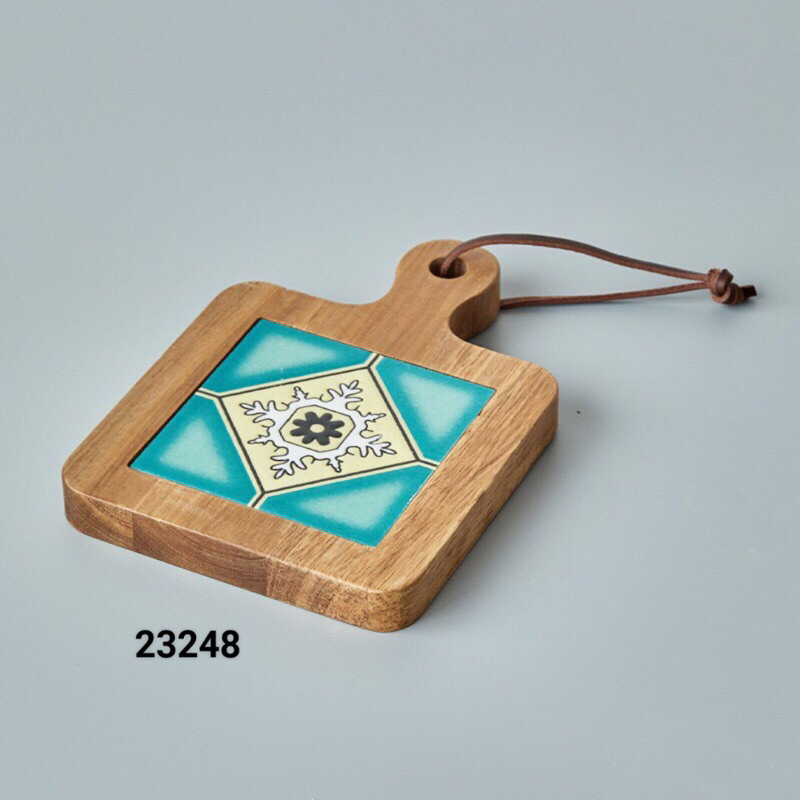 Lót nồi gỗ mặt sứ hoạ tiết Vintage - Siêu đẹp