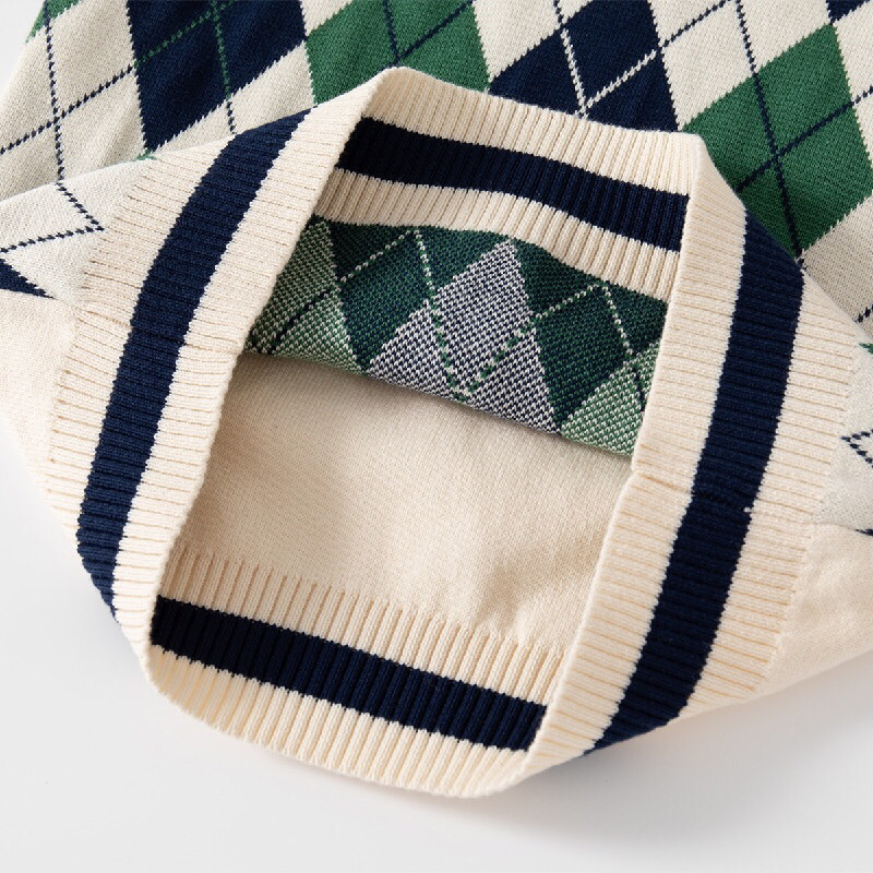 Áo gile len bé trai bé gái hoạ tiết cho bé đi học 1-8T