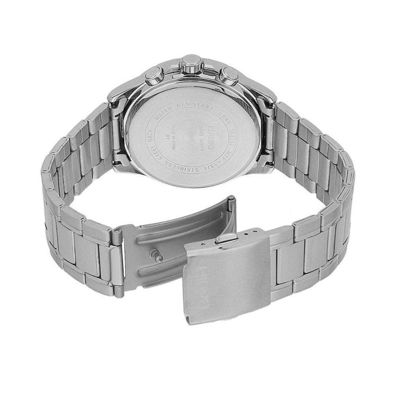 ĐỒNG HỒ NAM DÂY THÉP KHÔNG GỈ MẶT TRÒN CHỐNG NƯỚC CASIO MTP-1374D-2A2 HÀNG CHÍNH HÃNG