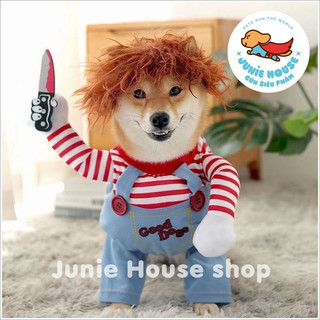 Áo chú hề IT hóa trang cosplay Halloween cho chó