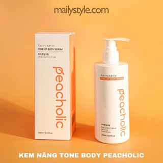 M39_ combo 2 chai kem nâng tone dưỡng trắng da body peacholic
