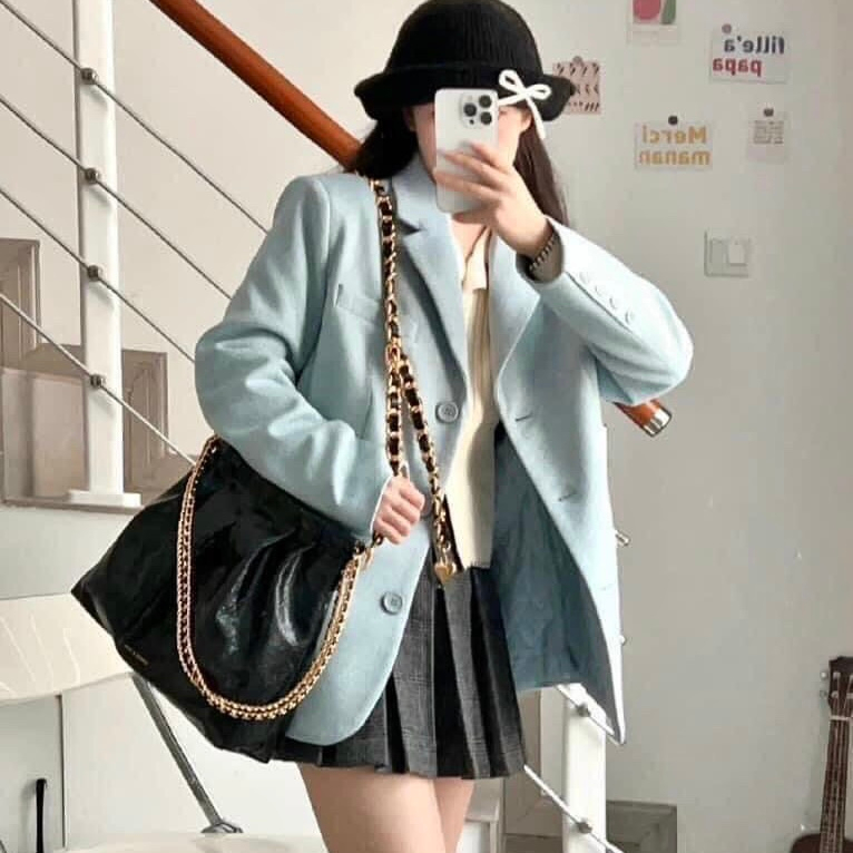 Túi c.n.k tote size 25 dây xích kẹp nách đẹp cho dân văn phòng - Lucky9store