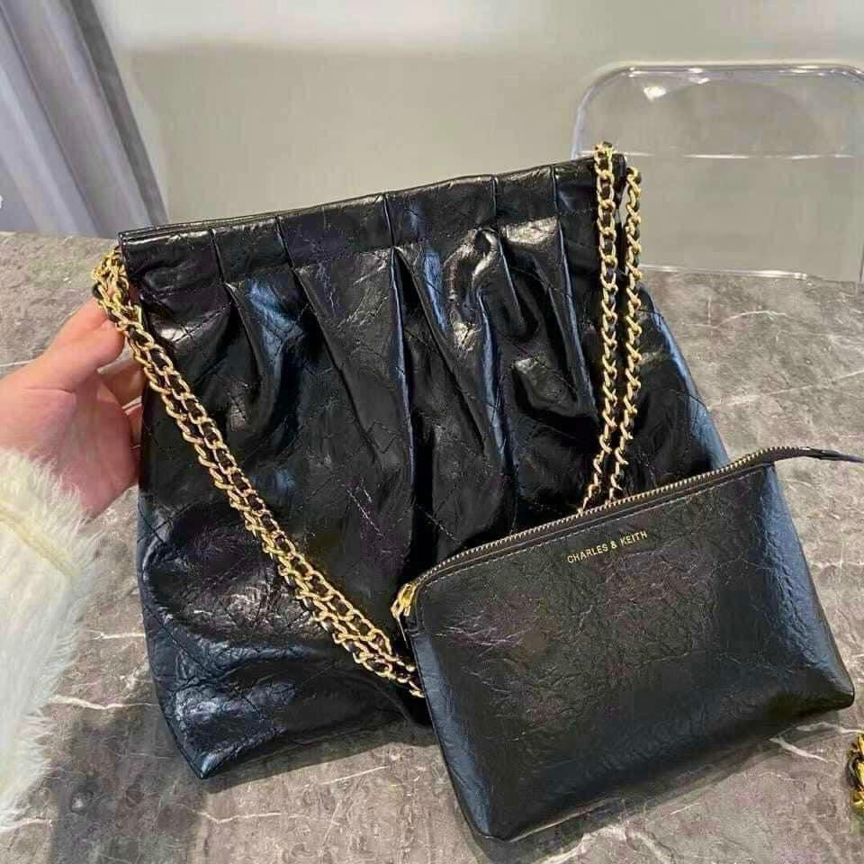 Túi c.n.k tote size 25 dây xích kẹp nách đẹp cho dân văn phòng - Lucky9store