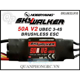 Bộ điều tốc hobbywing skywalker 50a v2 ubec brushless esc 80060442