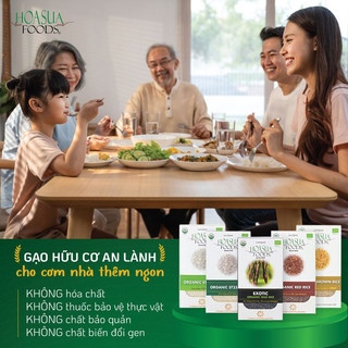GẠO HỮU CƠ HOA SỮA 1KG (NHIỀU LOẠI) - Gạo trắng ST25/ Lứt đen/ Lứt đỏ/ Gạo tấm