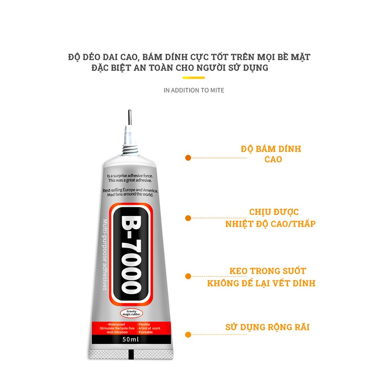 Keo dán B7000 siêu chắc chắn và chống nước
