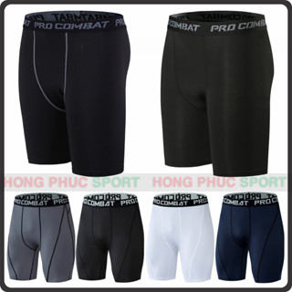 Quần giữ nhiệt Combat pro nam dáng đùi tập gym bóng đá bóng rổ cao cấp