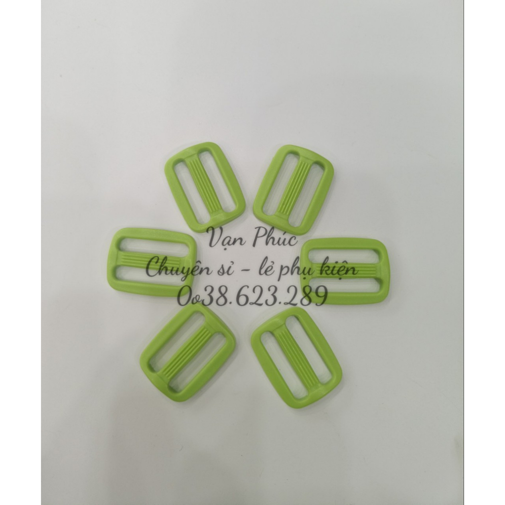 Set 10 Khoen nhựa tăng giảm cho dây balo, túi xách đủ màu sắc