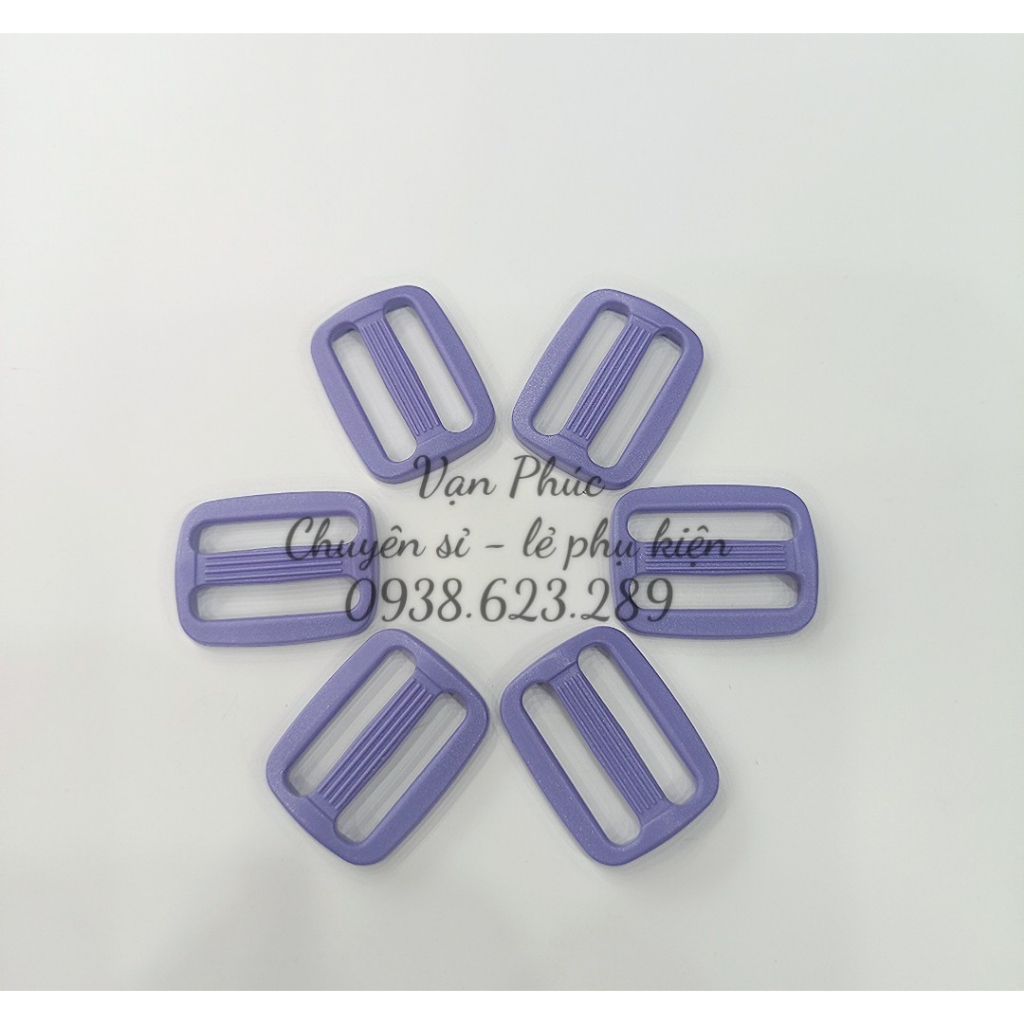 Set 10 Khoen nhựa tăng giảm cho dây balo, túi xách đủ màu sắc