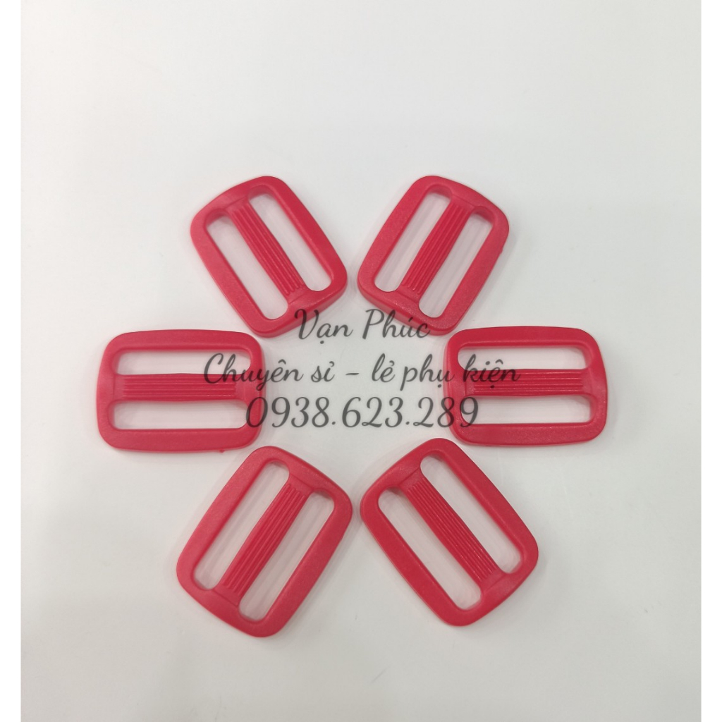 Set 10 Khoen nhựa tăng giảm cho dây balo, túi xách đủ màu sắc