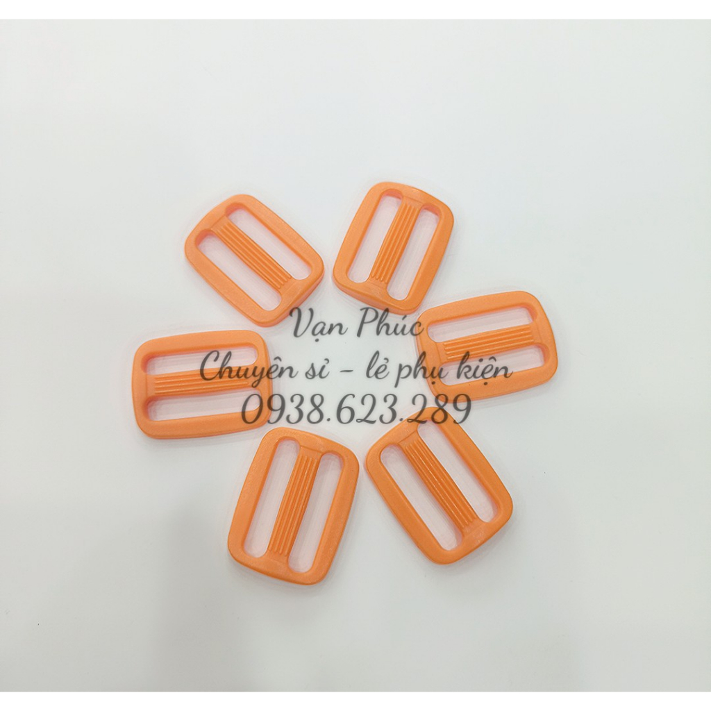 Set 10 Khoen nhựa tăng giảm cho dây balo, túi xách đủ màu sắc