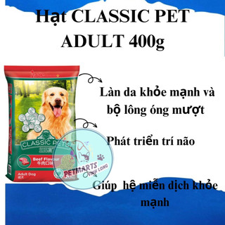 Bao 50 gói thức ăn cho chó lớn Classic Pet 400g