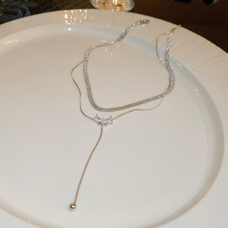 Choker Nơ Đá 2 lớp nhẹ nhàng tiểu thư VC158