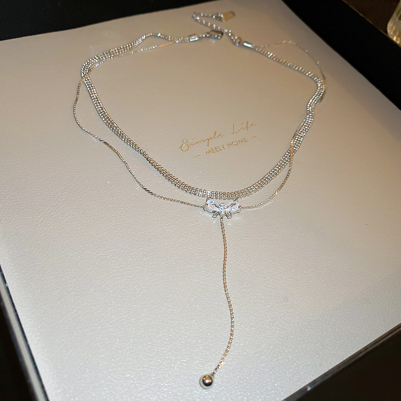 Choker Nơ Đá 2 lớp nhẹ nhàng tiểu thư VC158