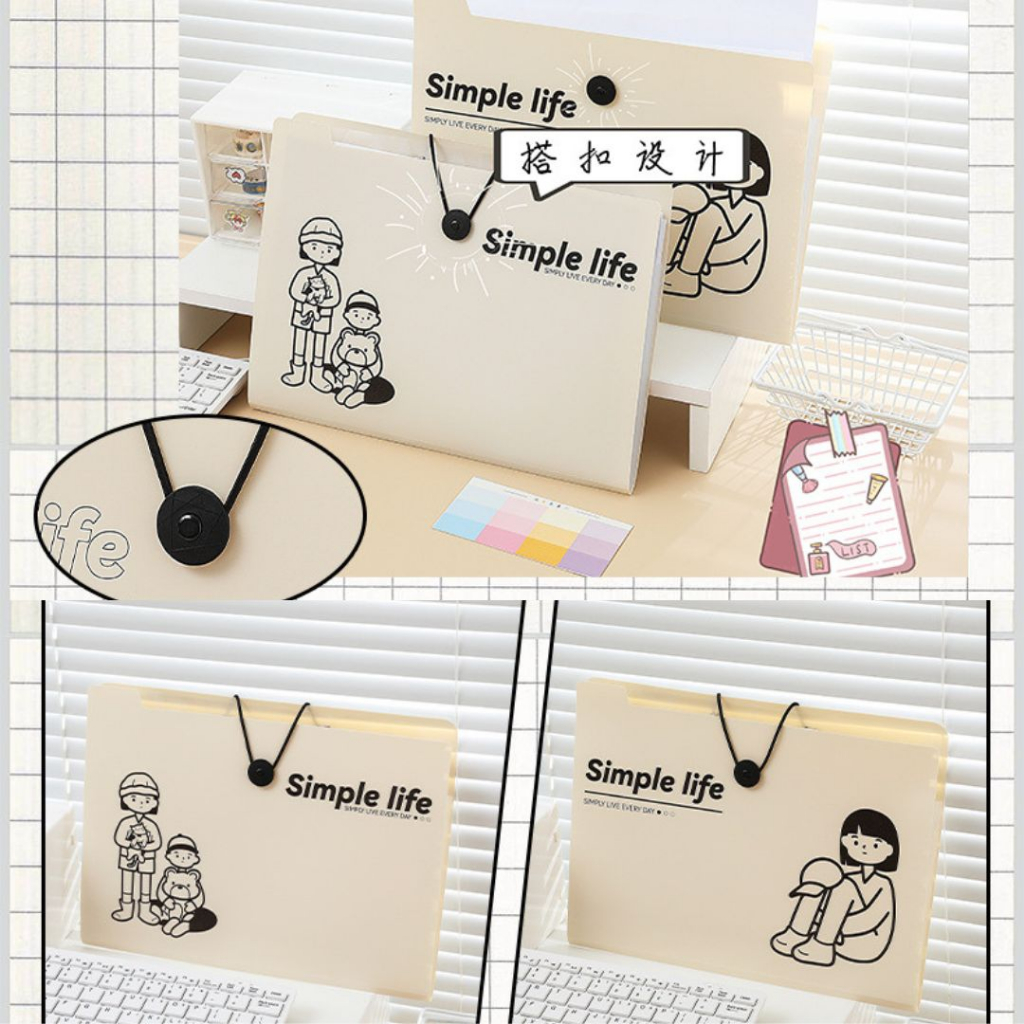 Túi đựng hồ sơ khổ A4 Simple Life 245*325mm