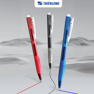 Bút Bi TL- 095  Thiên Long  ( Hộp 20 cây) mực xanh/đỏ/đen ngòi 0.5mm nét đều trơn [Nhà Sách Bảo Hân]