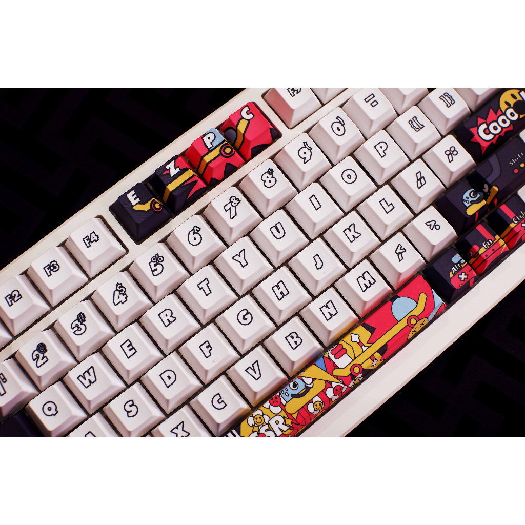 Keycap Cho Bàn Phím Cơ Graffiti PBT Cherry Profile 126 Phím