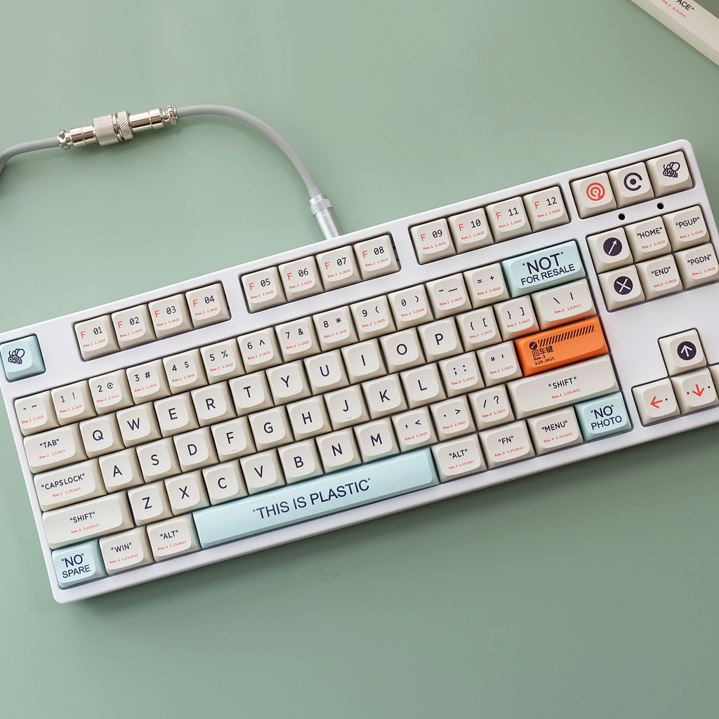 Keycap Cho Bàn Phím Cơ Plastic Chất Liệu Thick PBT In Dyesub 128 Phím XDA Profile