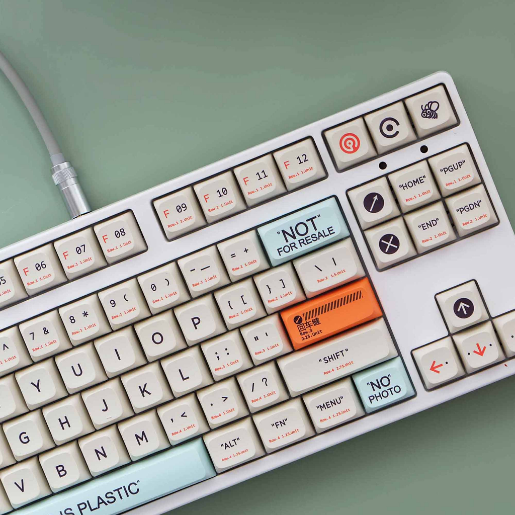 Keycap Cho Bàn Phím Cơ Plastic Chất Liệu Thick PBT In Dyesub 128 Phím XDA Profile