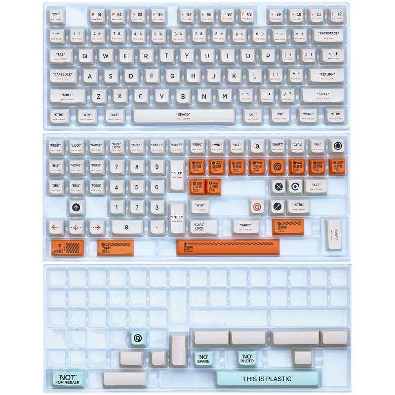 Keycap Cho Bàn Phím Cơ Plastic Chất Liệu Thick PBT In Dyesub 128 Phím XDA Profile