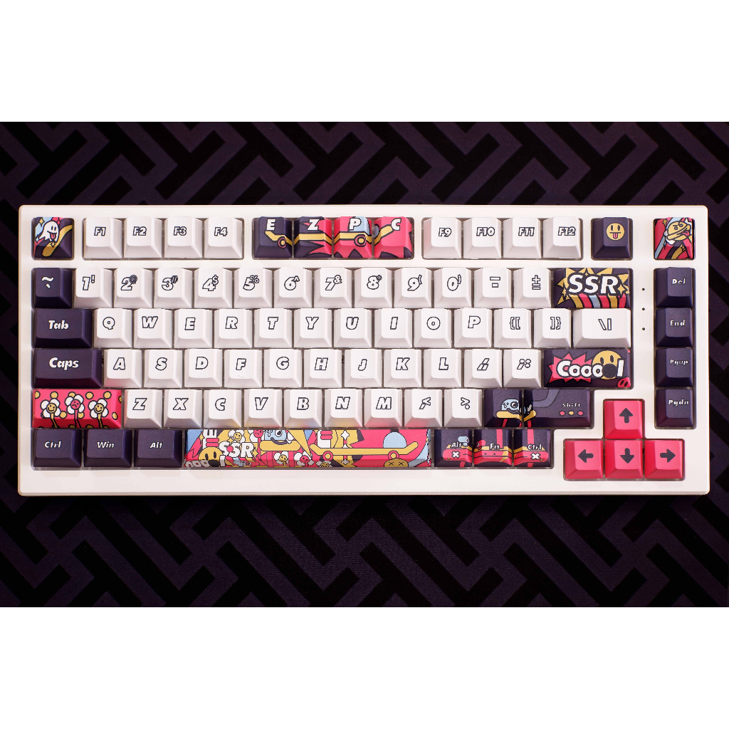 Keycap Cho Bàn Phím Cơ Graffiti PBT Cherry Profile 126 Phím