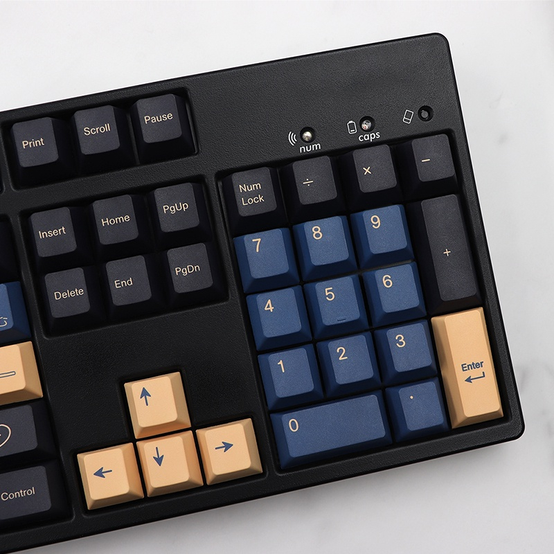 Keycap Cho Bàn Phím Cơ GMK Samurai Blue Thick PBT Cherry Profile 126 Phím