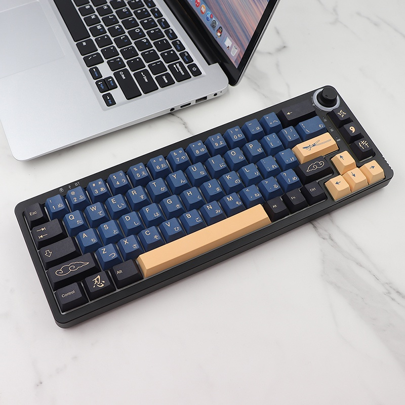 Keycap Cho Bàn Phím Cơ GMK Samurai Blue Thick PBT Cherry Profile 126 Phím