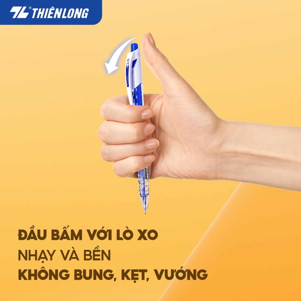 Combo 5/10/20 Bút Bi Thiên Long TL-079 ngòi 0.5mm mực xanh/đỏ/đen nét viết thanh mảnh thiết kế trẻ trung năng động