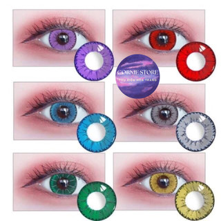 Lens cosplay hóa trang demon đủ màu - 1 cặp lens - đủ độ cận - đeo êm, không cộm - kính áp tròng cosplay Cornie.store
