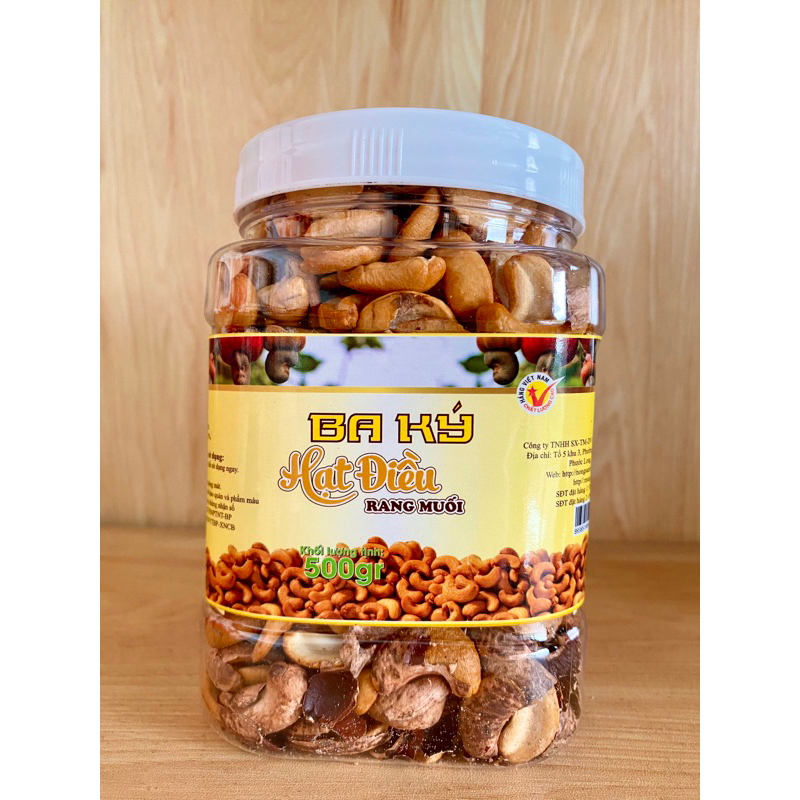 500G ĐIỀU BỂ - HẠT ĐIỀU BỂ RANG MUỐI 500g