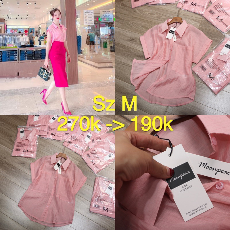 Sơ mi hồng M 270 -> 180k