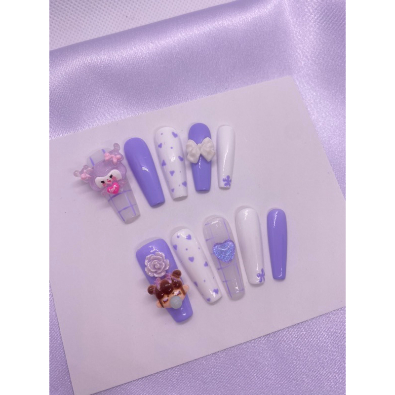 Nail Thiết Kế Hình Kuromi