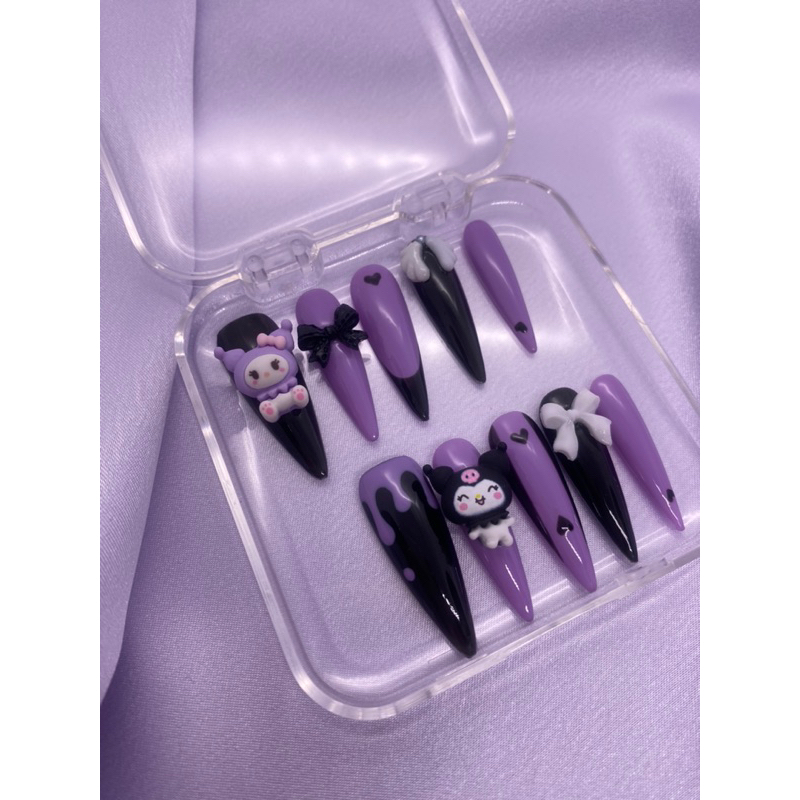 Nail Thiết Kế Hình Kuromi