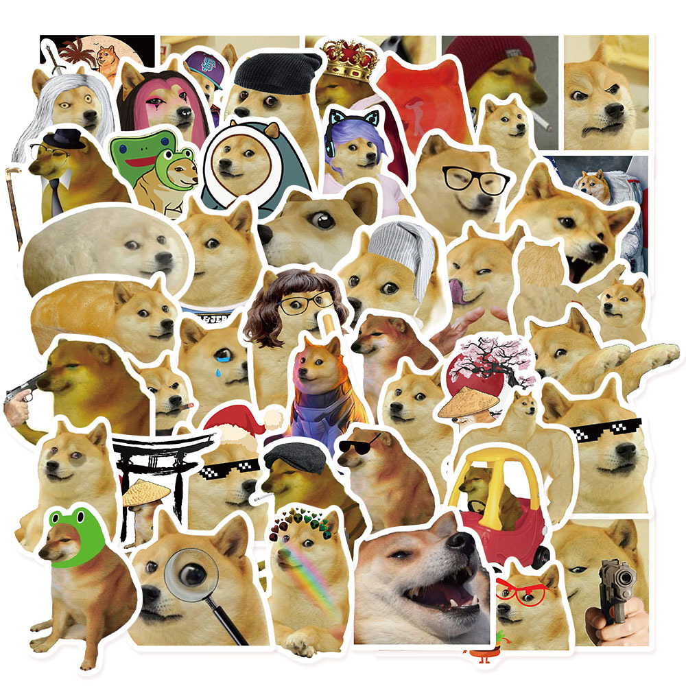 [40-50 tấm] Bộ hình dán Sticker meme Doge và Cheems | Baystore