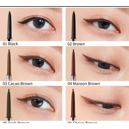 Chì Kẻ Mắt Chống Nước Clio Sharp So Simple Waterproof Pencil Liner 01 02