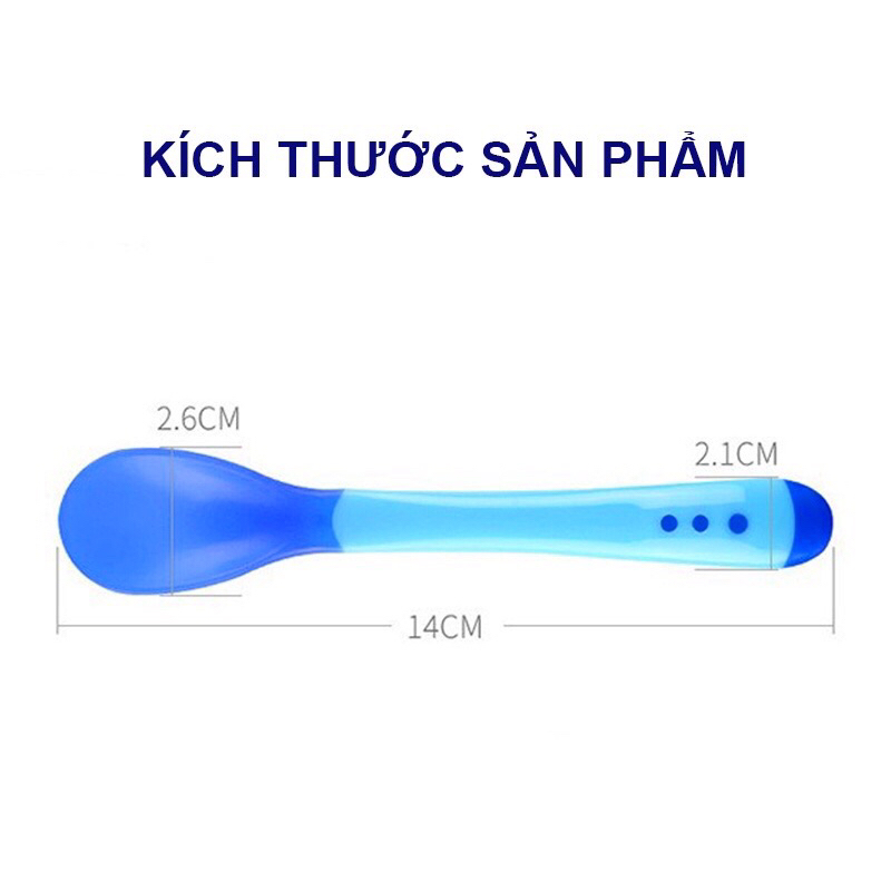 Thìa ăn dặm báo nóng cho bé