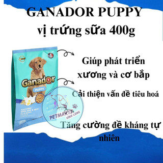 Thức ăn cho chó con Ganador Puppy vị Trứng và Sữa - Egg an d Milk 400 gram