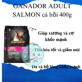 THỨC ĂN CHO CHÓ Ganador Adult dạng Hạt Vị Cá Hồi và Gạo Túi 400g Thương Hiệu Từ Pháp