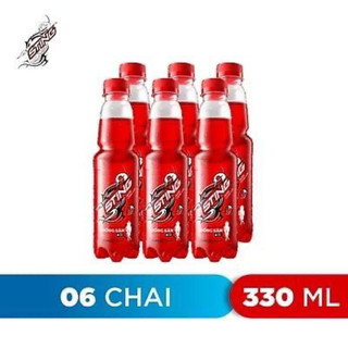 (Set6Lon/6chai) NướcTăngLực Sting Dâu Tây Đỏ 320ml/330ml