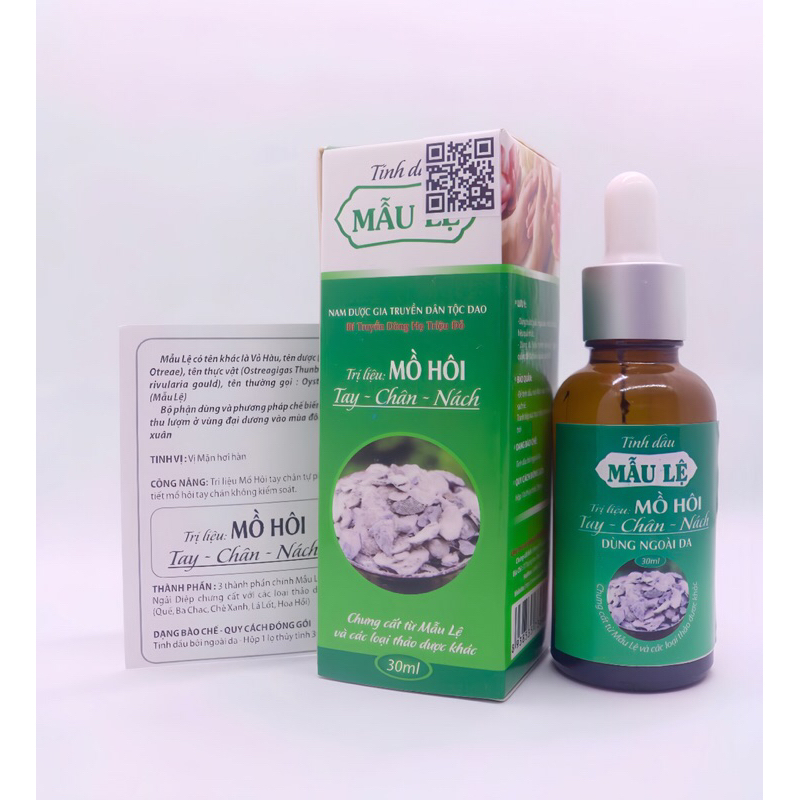 Giảm Mồ Hôi Tay, Mồ Hôi Chân, Mồ Hôi Nách Bằng Tinh Dầu Mẫu Lệ